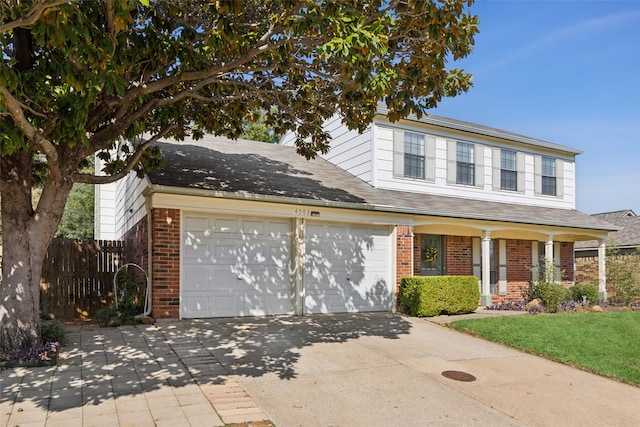 view of front of house featuring a garage