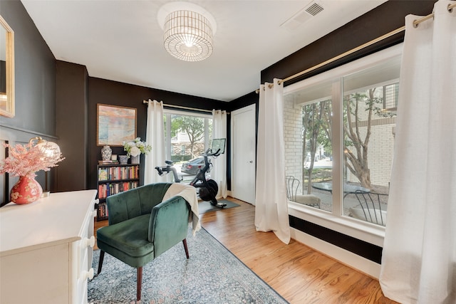 interior space featuring light hardwood / wood-style floors