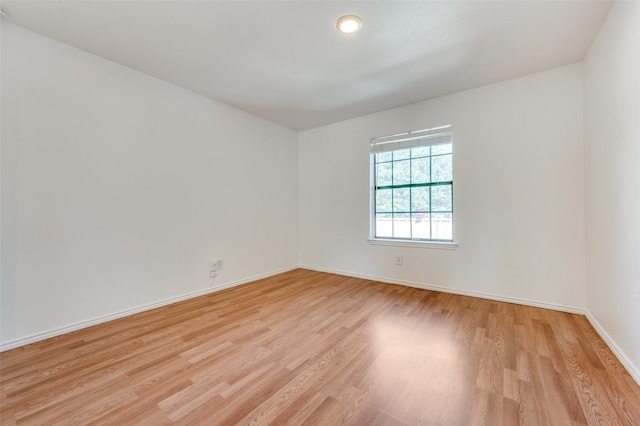 empty room featuring light hardwood / wood-style flooring