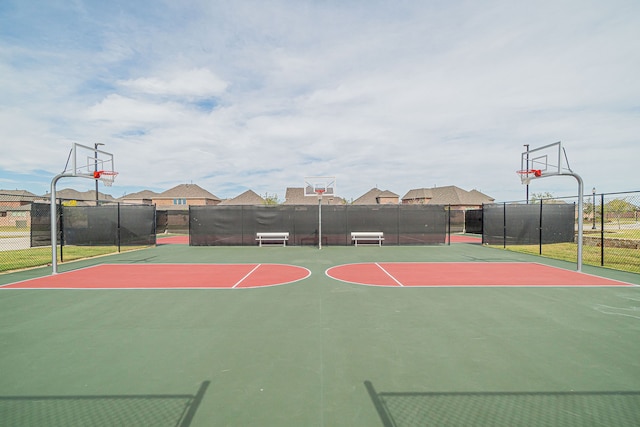 view of basketball court