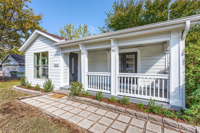 view of front of house with a porch