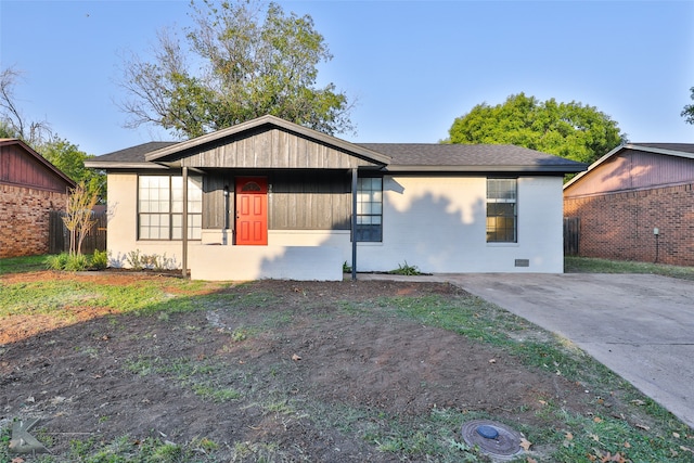 view of ranch-style house