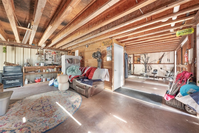 view of basement
