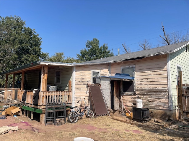 view of rear view of property