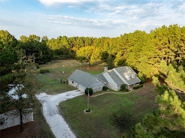 1490 Farm Rd Unit 2120, Clarksville, TX 75426 - bird's eye view featuring a wooded view