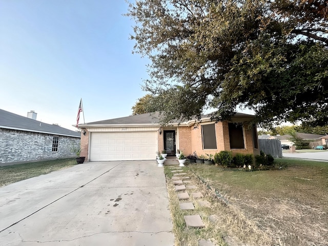 ranch-style house with a garage