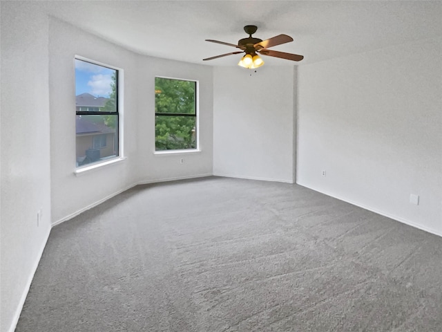 5103 Whitehaven Dr, Garland, TX 75043 - unfurnished room with carpet flooring, a ceiling fan, and baseboards