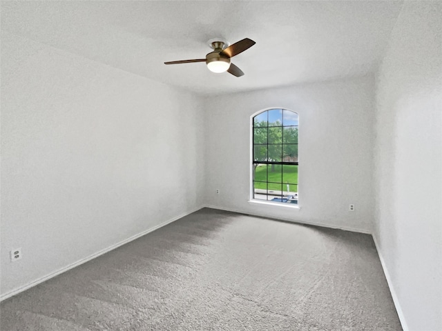 5103 Whitehaven Dr, Garland, TX 75043 - carpeted spare room featuring a ceiling fan and baseboards