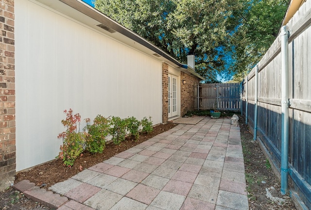 view of home's exterior featuring a patio area