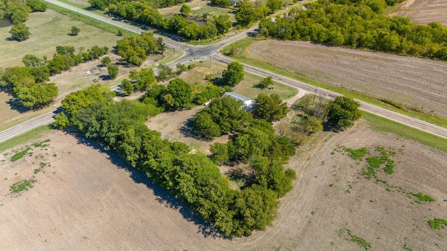 bird's eye view featuring a rural view