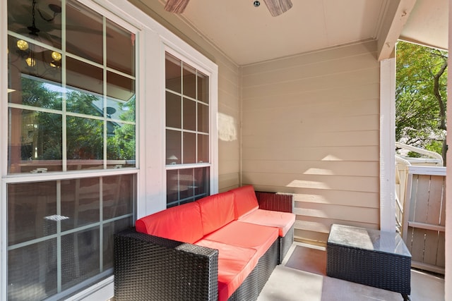 balcony with outdoor lounge area