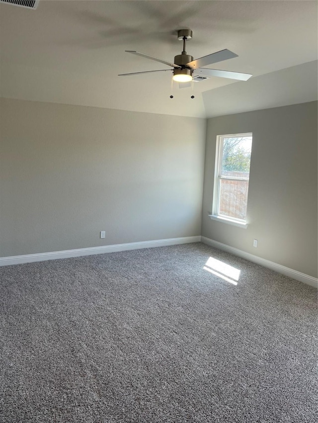 269 Sunnyside Dr, Trenton, TX 75490 - carpeted empty room featuring ceiling fan and baseboards