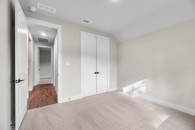 2201 Crystal Palace Blvd, Alvarado, TX 76009 - unfurnished bedroom featuring a closet, visible vents, and carpet