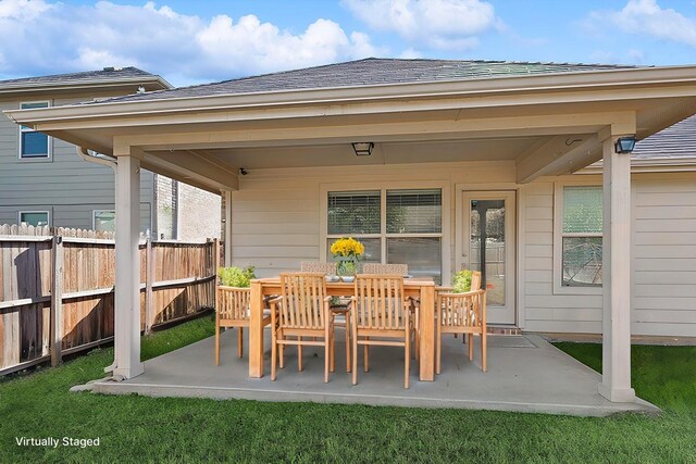 view of patio / terrace with area for grilling