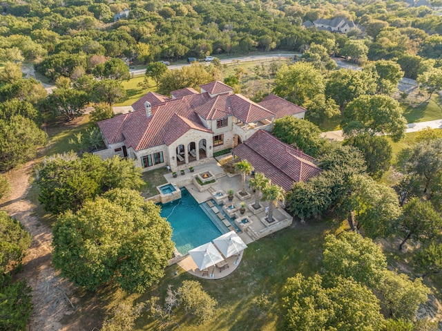 birds eye view of property