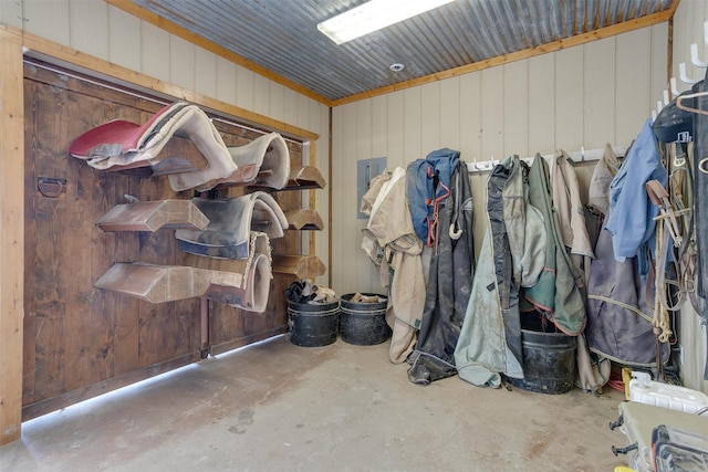 view of horse barn