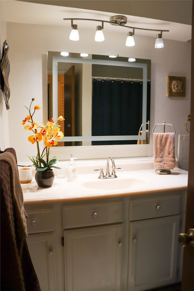 bathroom featuring vanity