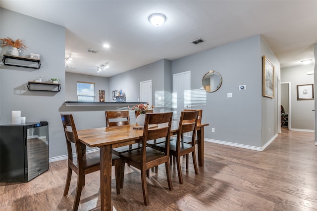 dining room featuring hardwood / wood-style floors