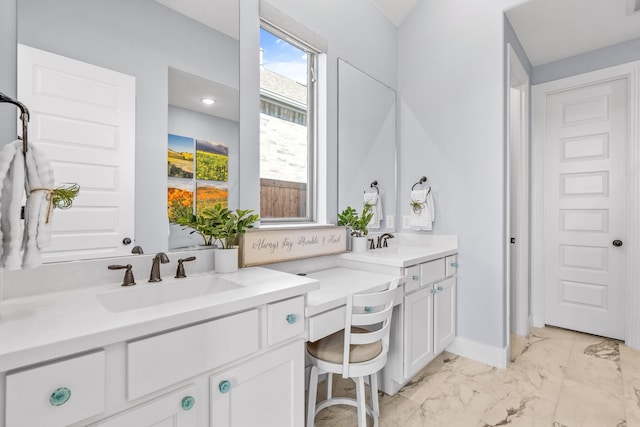 bathroom with vanity