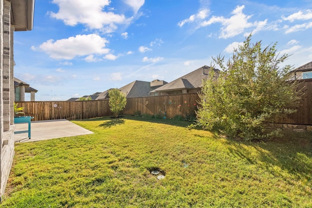 view of yard with a patio