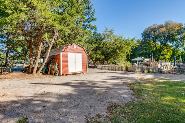 view of outbuilding