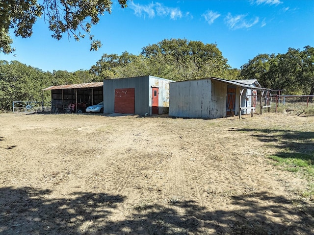 view of outdoor structure