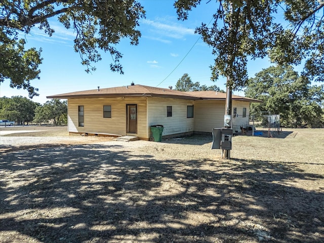 view of back of property