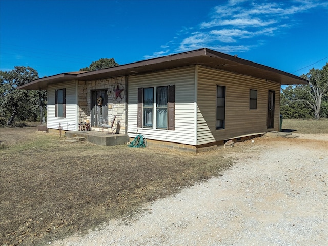 view of front of home