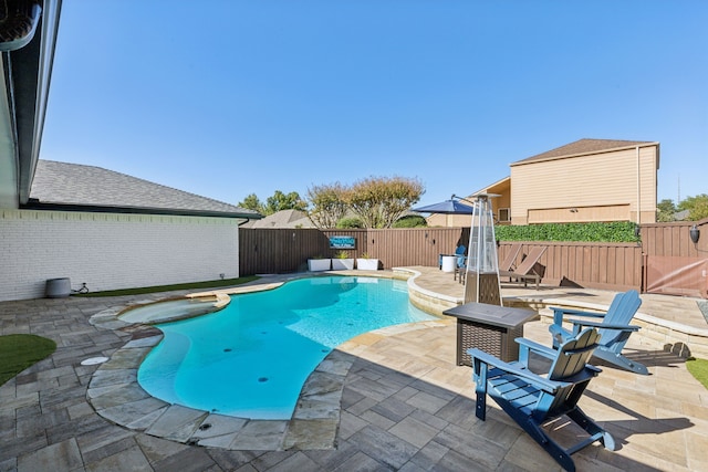 view of pool with a patio