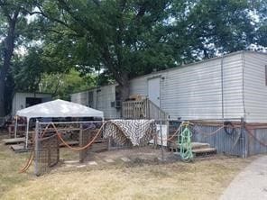 view of yard with a gazebo