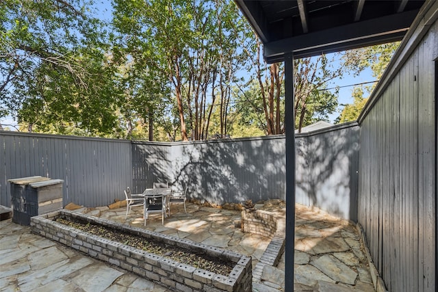 view of patio / terrace with a fenced backyard