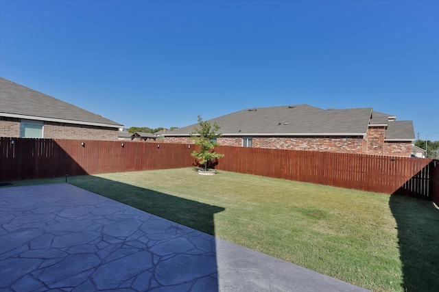 view of yard featuring a patio