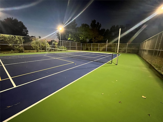 view of tennis court