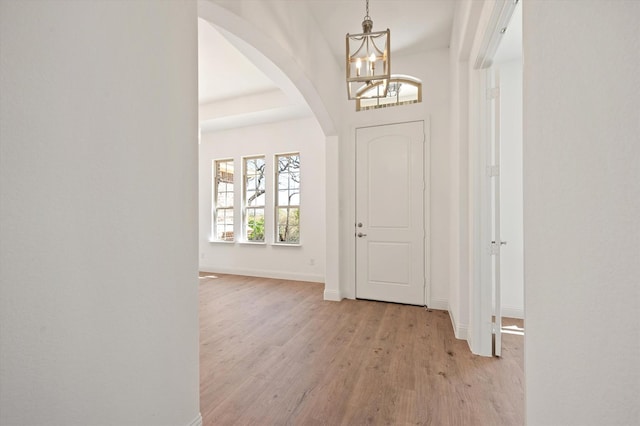 entryway featuring light hardwood / wood-style flooring