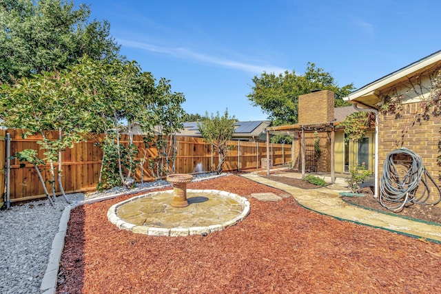 view of yard with a patio area