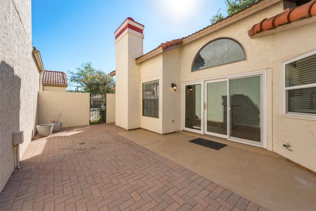 exterior space with a patio area