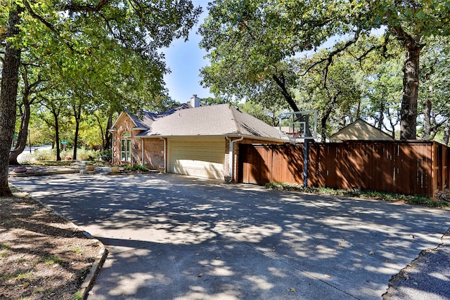 view of home's exterior featuring a garage