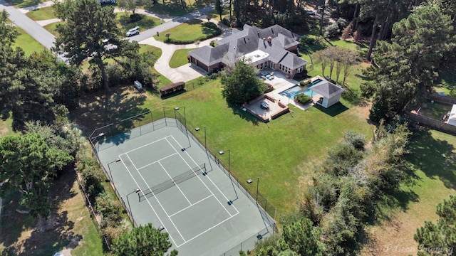 birds eye view of property