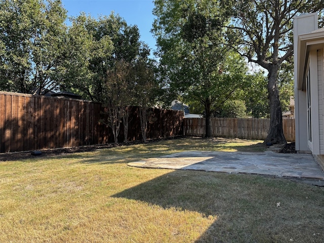 view of yard featuring a patio