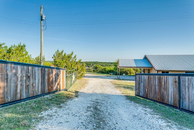 565 Turkey Ridge Rd, Stephenville, TX 76401 - view of dirt / gravel road with a gated entry