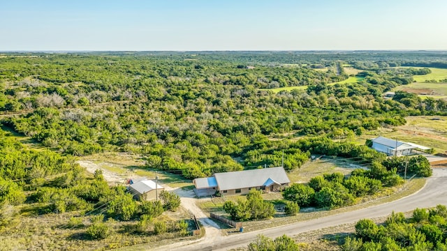 565 Turkey Ridge Rd, Stephenville, TX 76401 - view from above of property with a heavily wooded area