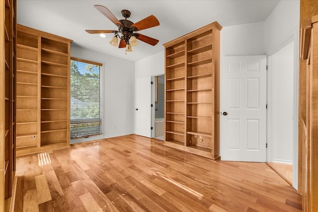 unfurnished living room featuring light hardwood / wood-style floors