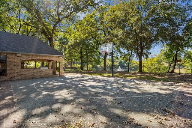 view of basketball court