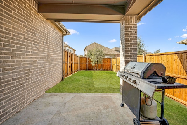 view of patio / terrace with grilling area