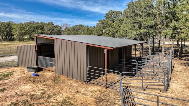 view of stable