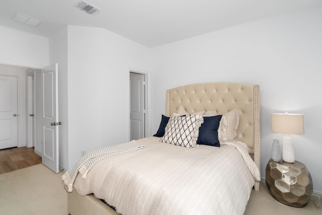 bedroom featuring hardwood / wood-style flooring