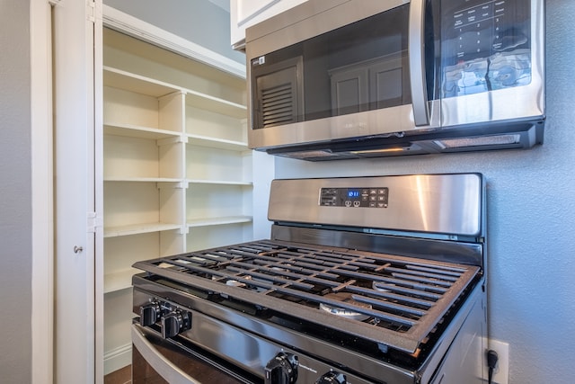 room details with appliances with stainless steel finishes