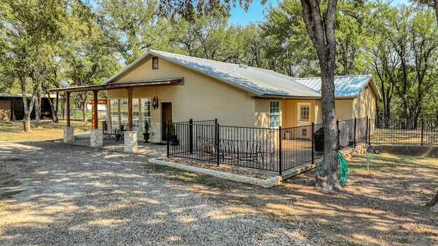 exterior space with a patio area