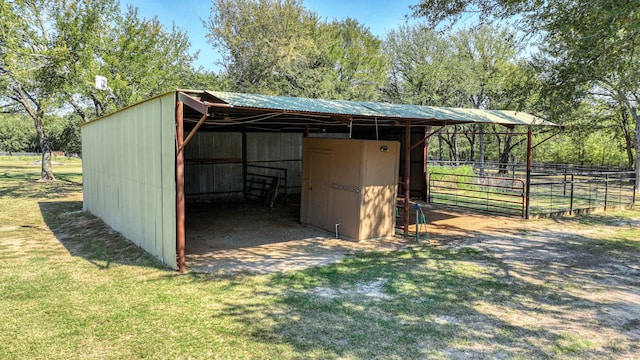 view of outdoor structure