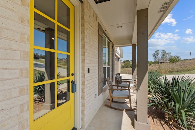 view of patio / terrace with a porch